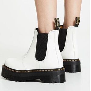 Dr Martens Air Cushion Sole White Booties 8M